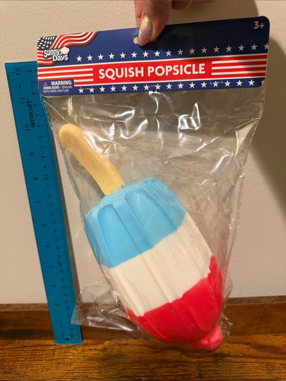 Red White Blue Squish Popsicle Toy